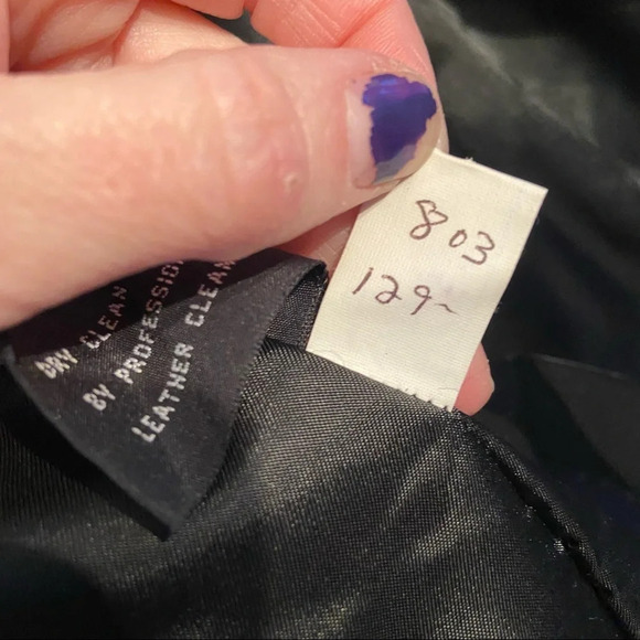 Jones New‎ York women’s black leather jacket in  size medium - Picture 10 of 10